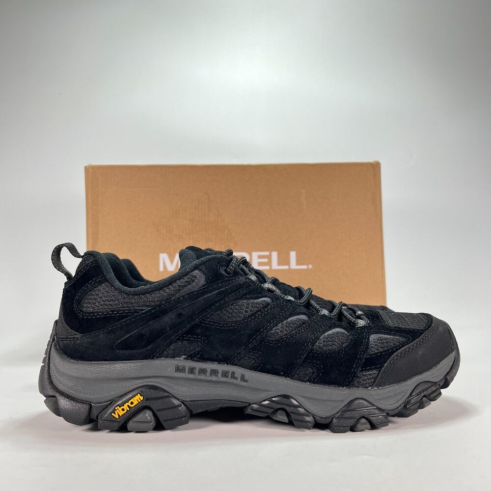 Merrell Moab 3 Black Grey Vibram Low Top Trail Hiking Shoes J035875 Mens Sz 11 M